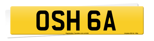 Registration number OSH 6A